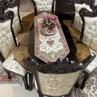 مبل و میز نهارخوری (چوب راش)|مبلمان خانگی و میز عسلی|ساوه, |دیوار