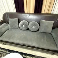 میز نو و مبل چرم ایتالیایی|مبلمان خانگی و میز عسلی|ابریشم, |دیوار