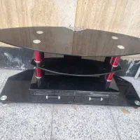 میز تلویزیون شیشه ای