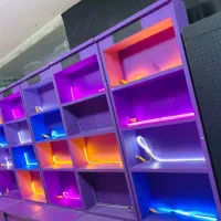 مدرن با نور پرداز|کتابخانه، شلف، قفسه‌های دیواری|بندر کنگان, |دیوار