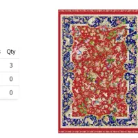 رنگهای چشم نواز فرش ابریشم کد ۱۶۰۰۳۰ اذر فرش تبریز|فرش|ارومیه, |دیوار