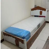تختخواب فلزی خسروی طرح کلبه تخت یک نفره|تخت و سرویس خواب|مشهد, ایثارگران|دیوار