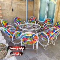 صندلی باغی ۶ نفره دور همی/طرح یلدایی/شبیلدا