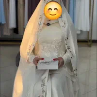 ست لباس عقد و چادر عروس