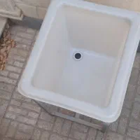 وان شستشو پلی اتیلن ۹۰ لیتر با پایه|ظروف نگهدارنده، پلاستیکی، یک‌بارمصرف|کرج, شهرک فرهنگیان|دیوار