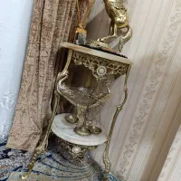 میز تلفن برنج در حد نو