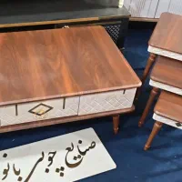 فندقی کرمی جلومبلی عسلی بسیار زیبا کد 200 ضدخش|مبلمان خانگی و میز عسلی|قم, قلعه کامکار|دیوار