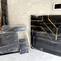 ست کامل تخت خواب و میز آرایش و..
