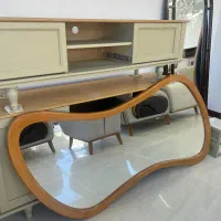 آینه چوبی فرم دار فقط۱۹۰۰ تخفیف شب یلدایی|آینه|همدان, |دیوار