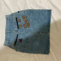 دامن شرتکی جین ترک