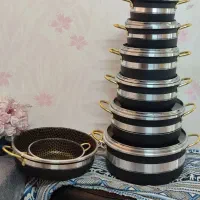 سرویس 14 پارچه تفلون کاملا نو