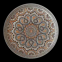 سینی قلم زنی ۳۰ سانتی|صنایع دستی و سایر لوازم تزئینی|اصفهان, هفتون|دیوار