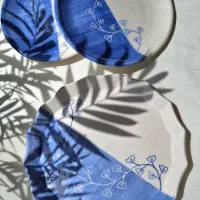 ست شیرینی خوری و پیش دستی سرامیکی دست ساز