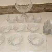 شیرینی خوری کریستال جی سی سی .گل پنبه ای.والتر|ظروف سرو و پذیرایی|قم, علی آباد|دیوار