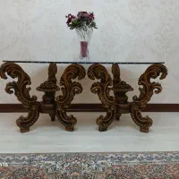 میز جلو مبلی چوب راش|مبلمان خانگی و میز عسلی|اندیشه, اندیشه فاز ۴|دیوار