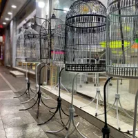 قفس گرد پایه دار عروس کوتوله قناری مینا گرینچیک