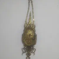 اینه وکنسول وساعت و شمعدان برنج قدیمی