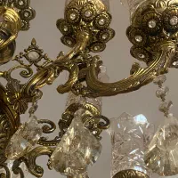 لوستر ۱۲ شعله|لوستر و چراغ آویز|قم, انسجام|دیوار
