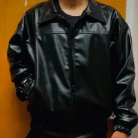 کاپشن چرم مشکی|لباس|گناباد, |دیوار