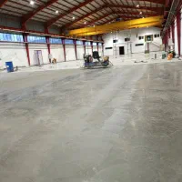 بتن ریزی ماله پروانه تراز لیزری با کاتر