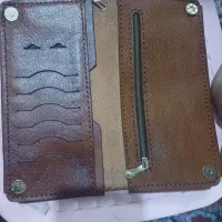 کیف پول چرم دست دوز  ۵۰۰ در دورنگ|کیف، کفش، کمربند|قرچک, زیبا شهر|دیوار