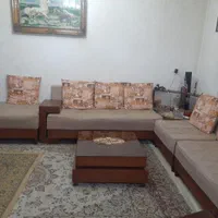 مبل راحتی  ال با میز دو عدد عسلی|مبلمان خانگی و میز عسلی|محمدیه-قزوین, |دیوار