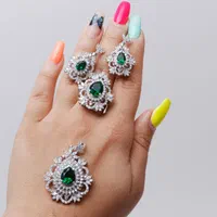 گوشواره نقره روکش طلا کارگاه نقره سازی رضازاده0786|بدلیجات|تبریز, |دیوار
