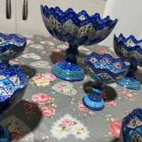 هفت سین هشت تیکه ی مینا کاری اصفهان