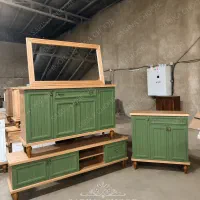 اینه و کنسول/لاریس تمام MDF/ پایه چوب
