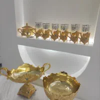 سرویس پذیرایی نگین فیروزه خاتم کاری