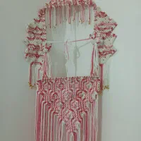 آینه بافتنی مکرومه|آینه|کرمان, |دیوار