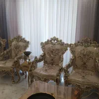 مبل سلطنتی  چوب گردو کاملا سالم سفارشی پارچه ترک|مبلمان خانگی و میز عسلی|اندیشه, اندیشه فاز ۴|دیوار
