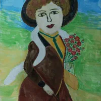 تابلو نقاشی  بانو