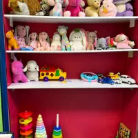 عروسک و لگو و ماشین وسایل اشپزخانه