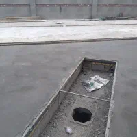 بتن کف با دستگاه ماله پروانه