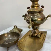 سرویس سماور برنجی|صنایع دستی و سایر لوازم تزئینی|تهران, شهرک استقلال|دیوار