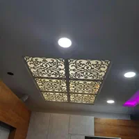 دکوراسیون کناف ولاین نوری وسقف کاذب وتایل۶۰و راویز|خدمات پیشه و مهارت|اراک, |دیوار