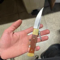 چاقو دنده ای ضامن دار قدیمی