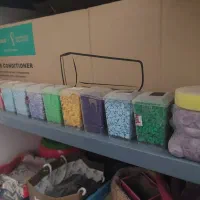 شن رنگی سنگ ریز پای گلدان و گیاه و اکواریوم