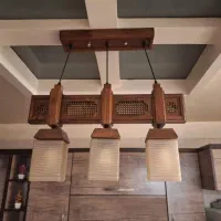 لوستر چوبی اشپزخانه