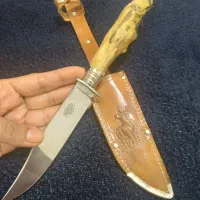 چاقو آنتیک با قلاف چرم اصل|کلکسیون اشیاء عتیقه|زاهدان, |دیوار