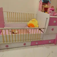 تخت دخترانه دو منظوره