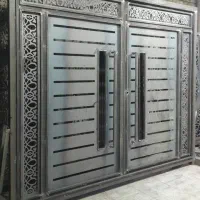 درب حیاط نرده نفر رو پارکینگ چارچوب خرپشته اسانسور