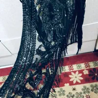 لباس مجلسی تمام کار شده مشکی|لباس|سیرجان, |دیوار