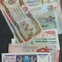 ۱۰ جفت (۲۰ قطعه) اسکناس خارجی بانکی نو