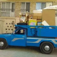حمل بار با نیسان به همراه کارگر