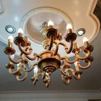 لوستر خالص اصل سنگین وزن|لوستر و چراغ آویز|شیراز, شهرک گلستان|دیوار