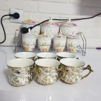 یک دست جام ویک دست فنجان|ظروف سرو و پذیرایی|سبزوار, پاسداران|دیوار