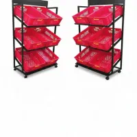 استند میوه 3 طبقه جعبه پلاستیک|فروشگاه و مغازه|گرگان, |دیوار