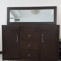 آینه و کنسول قهوه ای